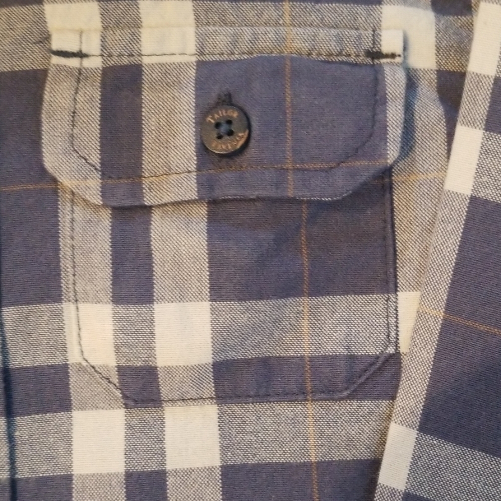 Tailor Vintage long sleeve plaid button down shirt - Picture 5 of 6